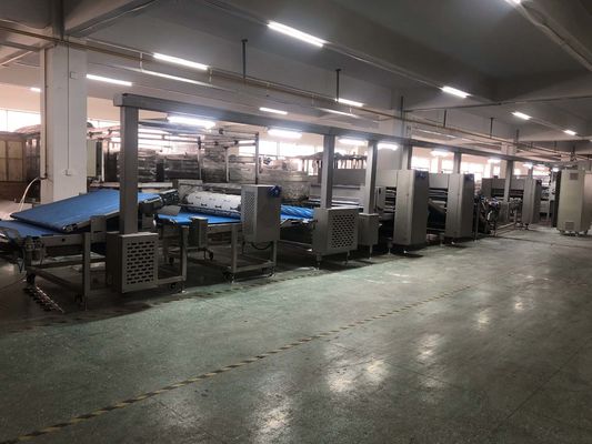 CE Industrial Flattened Dough Roti Pita Flat Bread Production Line